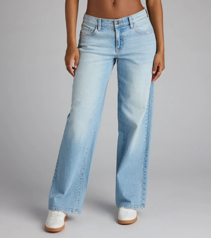 Currently Trending Low-Rise Denim Jeans