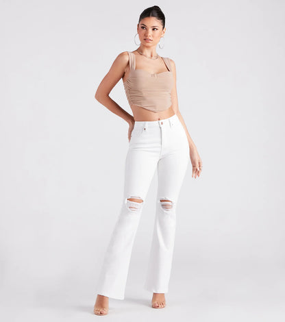 Bri High-Rise Flare Jeans by Windsor Denim