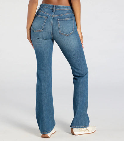 So Far So Good High-Rise Bootcut Denim Jeans