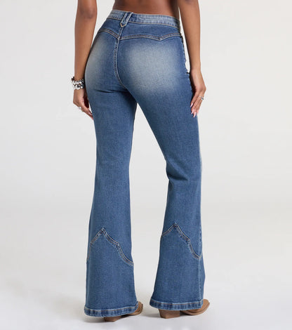 Got A Flare For It High Rise Denim Jeans