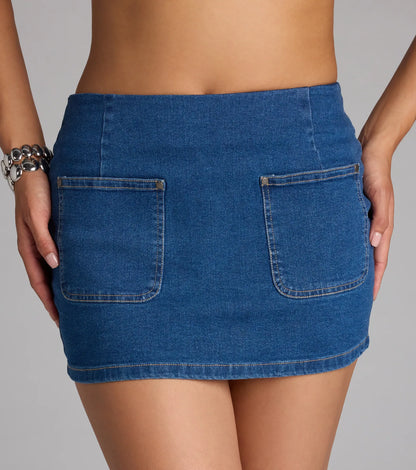 Pocket the Compliments Denim Skort