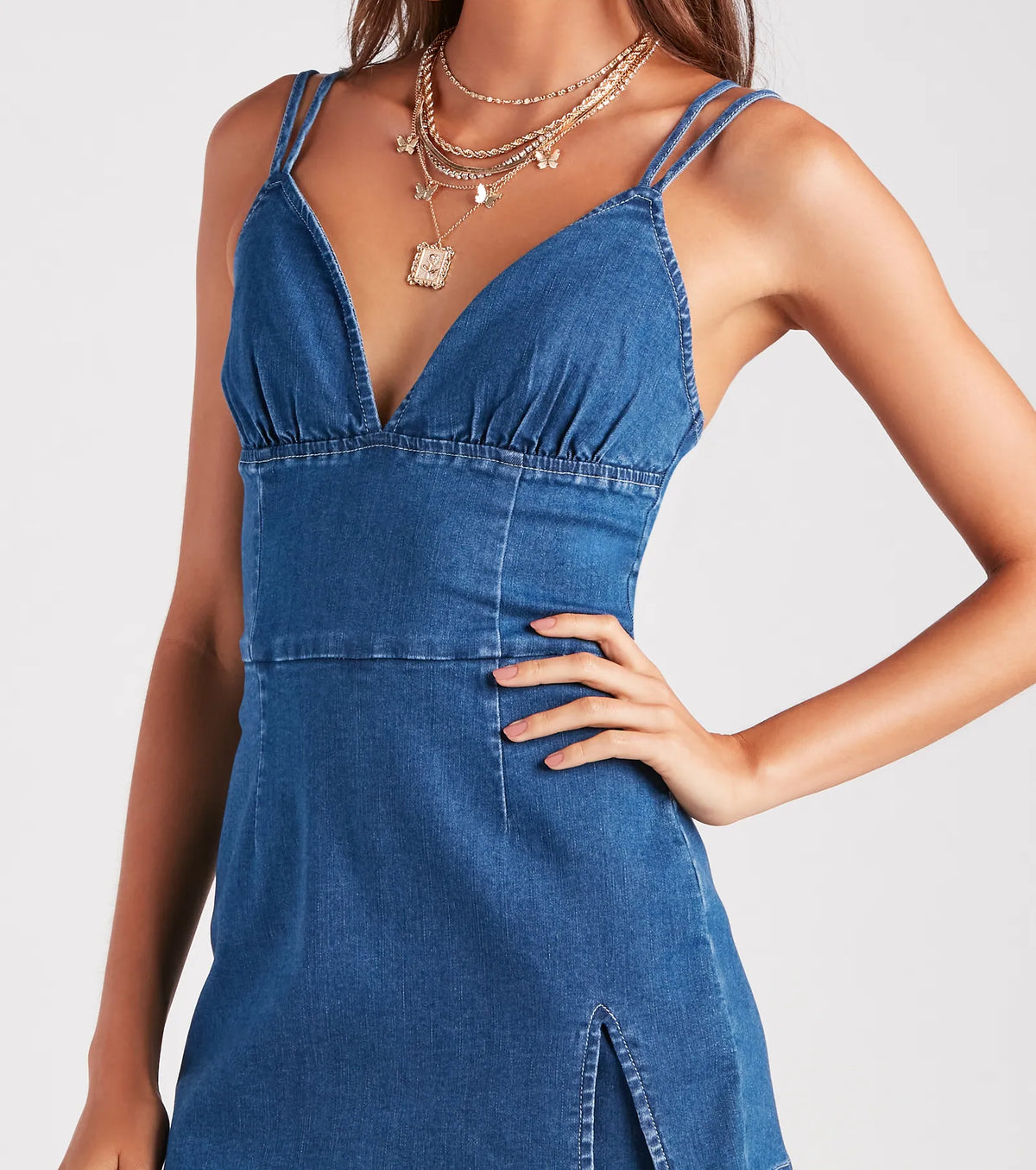 Summer Style Icon Denim Skort Romper