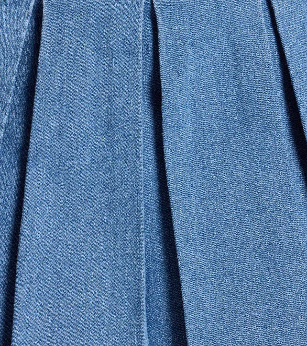 Casual Darling High-Rise Belted Pleated Denim Skort
