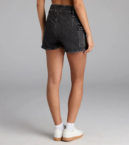 Trending Moment High-Rise Wrap Denim Skort