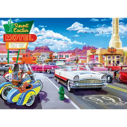 1000 Piece Jigsaw Puzzle - Cruisin Route 66- Drive Through on Route 66 | MasterPieces