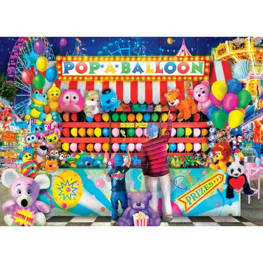 1000 Piece Jigsaw Puzzle - Fairs & Festivals- Pop A Balloon | MasterPieces