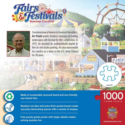 1000 Piece Jigsaw Puzzle - Fairs & Festivals- Summer Carnival | MasterPieces