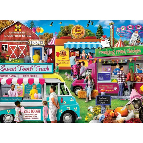 1000 Piece Jigsaw Puzzle - Food Truck Roundup- Country Fair | MasterPieces