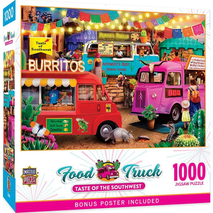1000 Piece Jigsaw Puzzle - Food Truck Roundup- Taste of the Southwest | MasterPieces