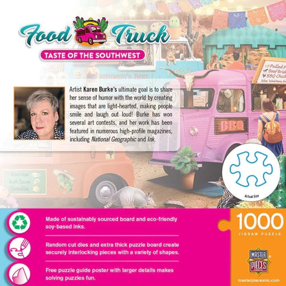 1000 Piece Jigsaw Puzzle - Food Truck Roundup- Taste of the Southwest | MasterPieces