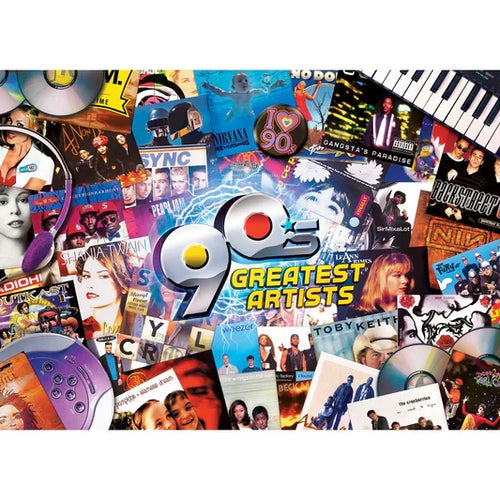1000 Piece Jigsaw Puzzle - Greatest Hits- 90's Greatest Artists | MasterPieces