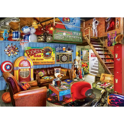1000 Piece Jigsaw Puzzle - Man Cave- The Hideout | MasterPieces