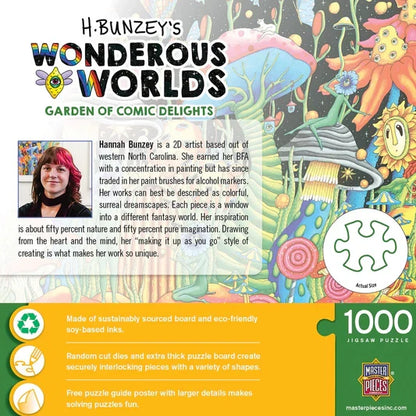 1000 Piece Jigsaw Puzzle - Wonderous Worlds- Garden of Cosmic Delights | MasterPieces
