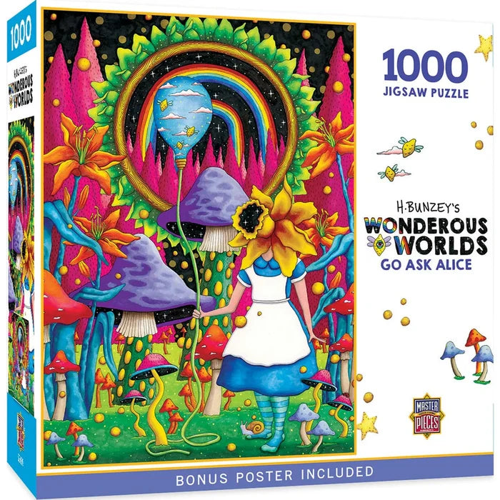 1000 Piece Jigsaw Puzzle - Wonderous Worlds- Go Ask Alice | MasterPieces
