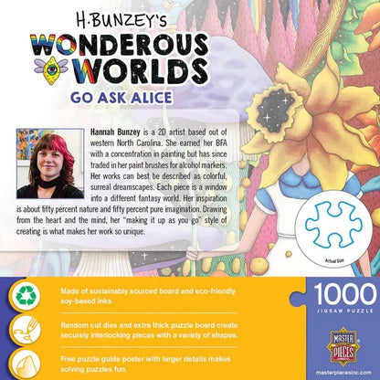 1000 Piece Jigsaw Puzzle - Wonderous Worlds- Go Ask Alice | MasterPieces