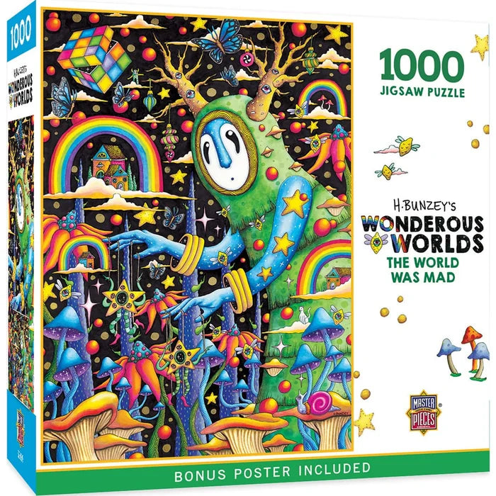 1000 Piece Jigsaw Puzzle - Wonderous Worlds- The World Was Mad | MasterPieces