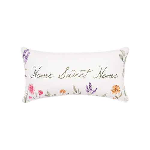 A 12in. x 24in. April Showers Lumbar Pillow.