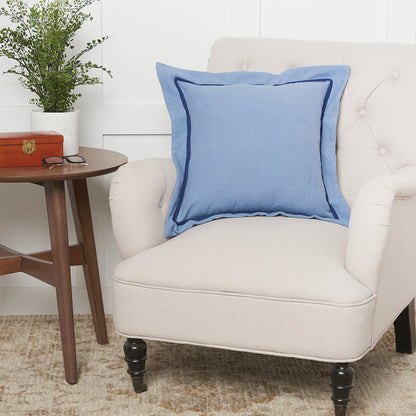 A 18in. x 18in. Flange Pillow.