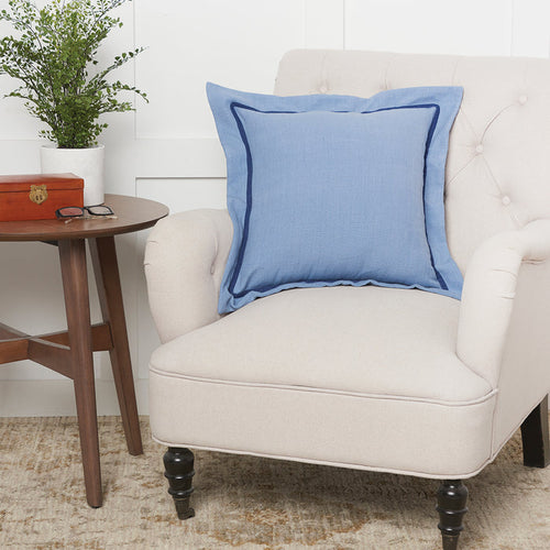 A 18in. x 18in. Flange Pillow.