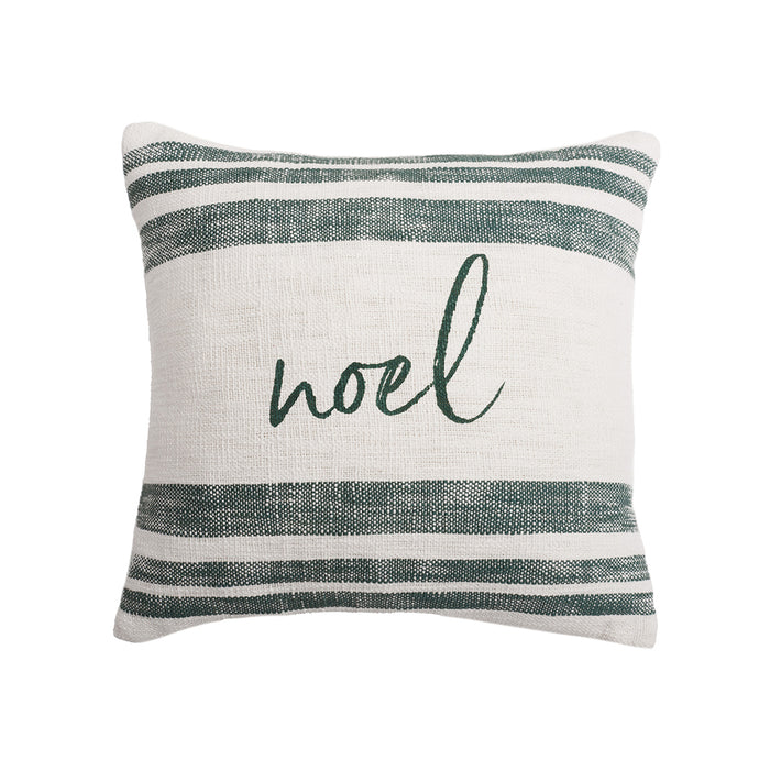 A 18in. x 18in. morgan noel pillow.