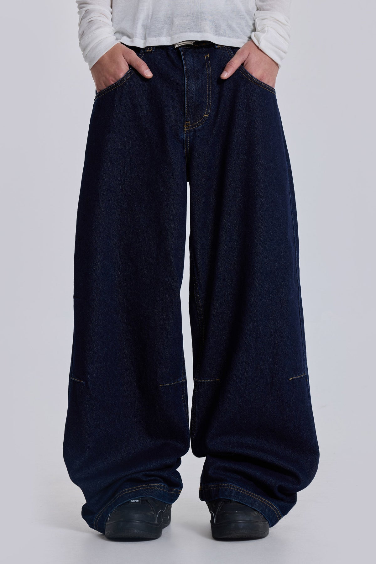 Indigo Low Rise Colossus Baggy Jeans