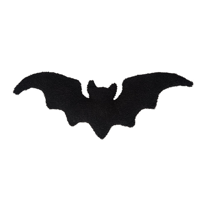 A 22in. x 10in. Spooky Bat Shaped Pillow.