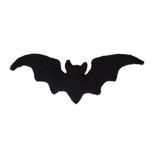 A 22in. x 10in. Spooky Bat Shaped Pillow.