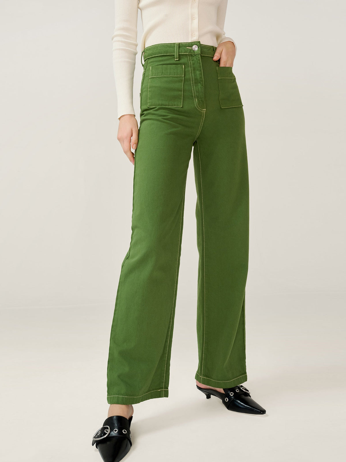 Orielle Jean in Khaki