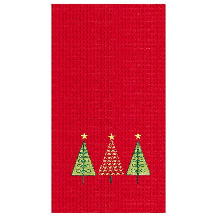 A 3 Trees Waffle Weave Waffle Weave Kitchen Towel.