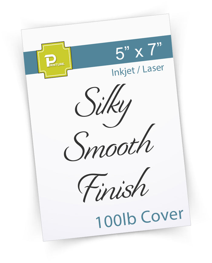 5 x 7 Cardstock - 100lb Cover - Silky Smooth Finish