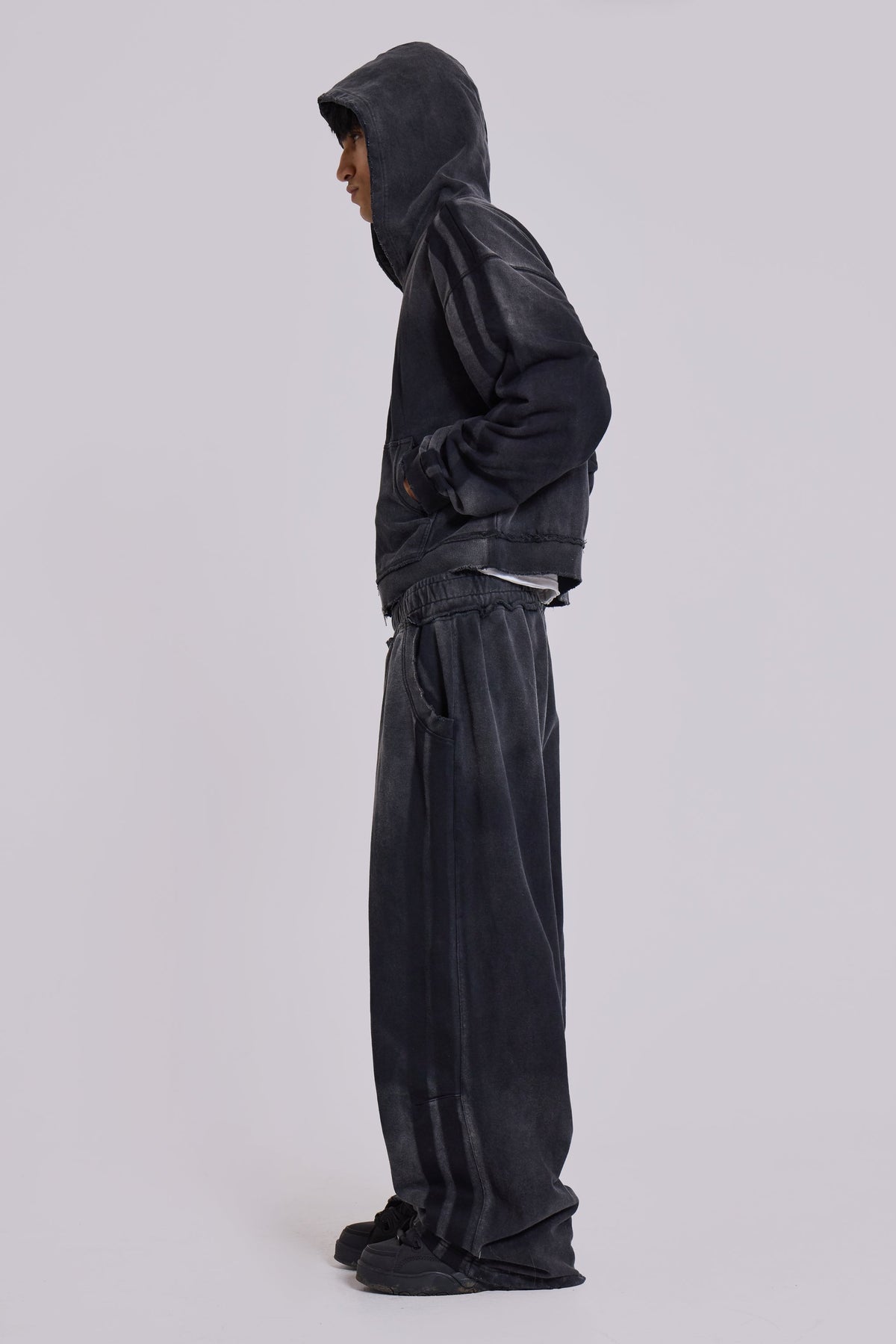 Grey Sporty Baggy Monster Joggers
