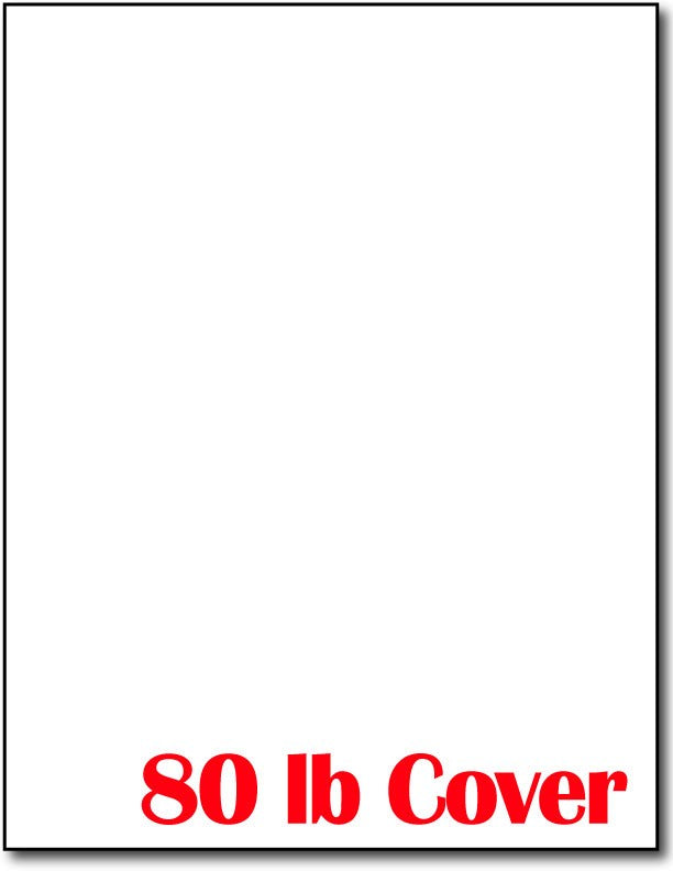 80 lb Heavy Weight White  CardStock , size A6, measure (8 1/2" x 11") , compatible with inkjet and laser , Matte Both sides