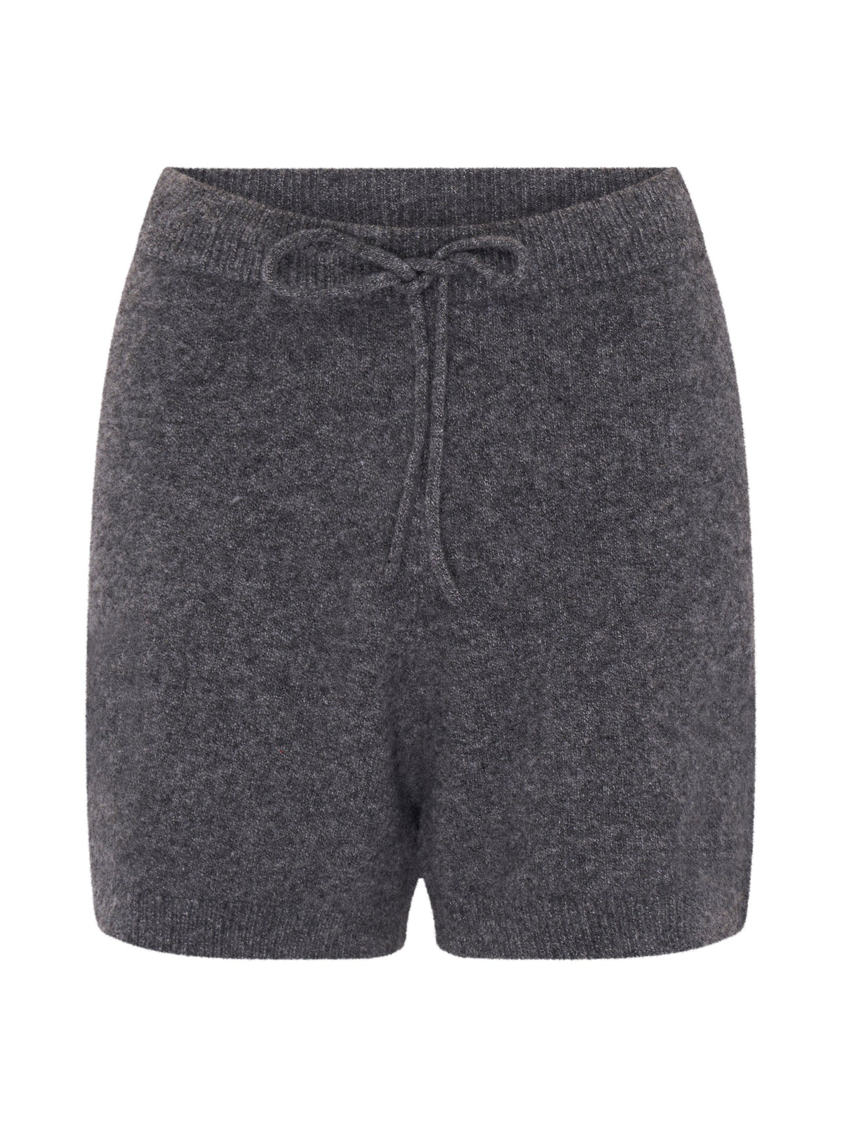 Kayleigh Knit Shorts in Grey Marl