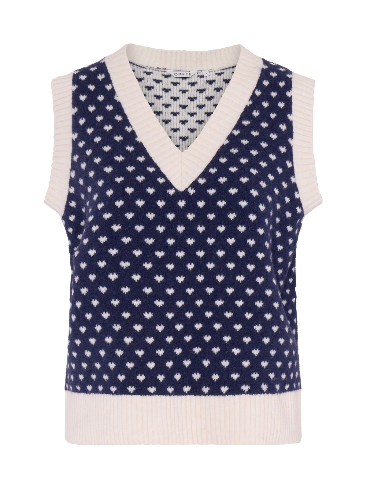 Trinny Mini Heart Vest in Navy