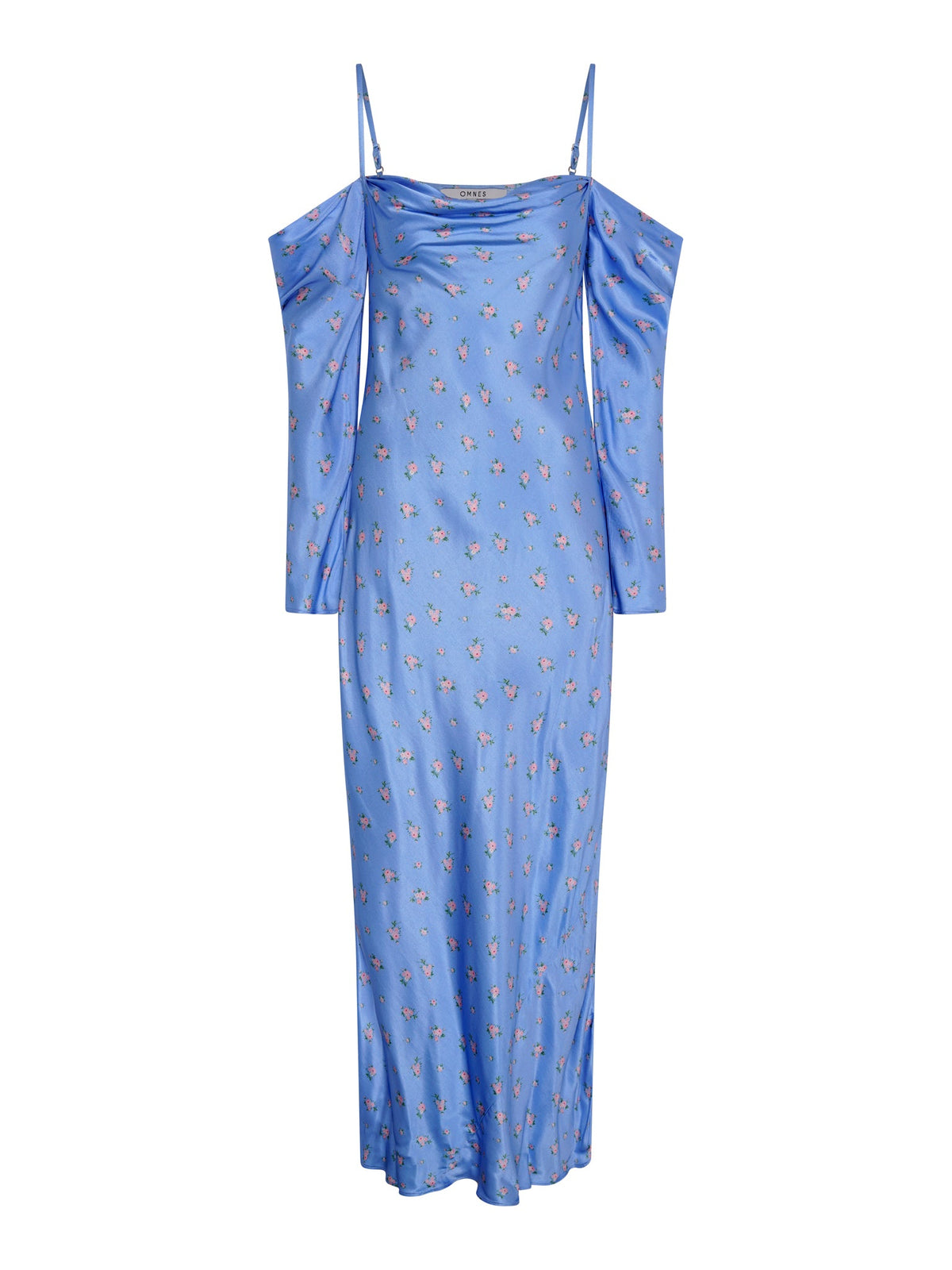 Munique Floral Dress in Light Blue