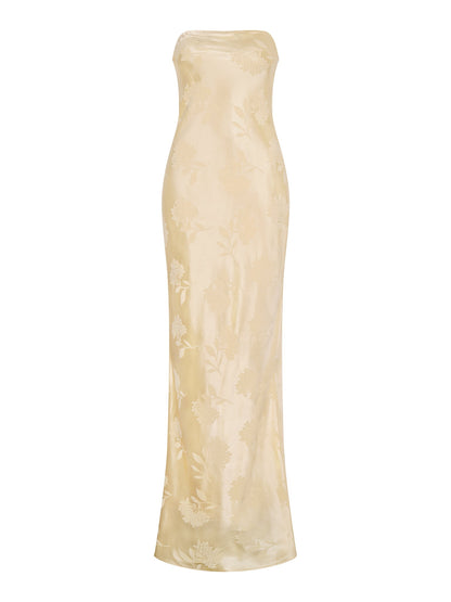 Amdra Maxi Dress in Vintage Yellow