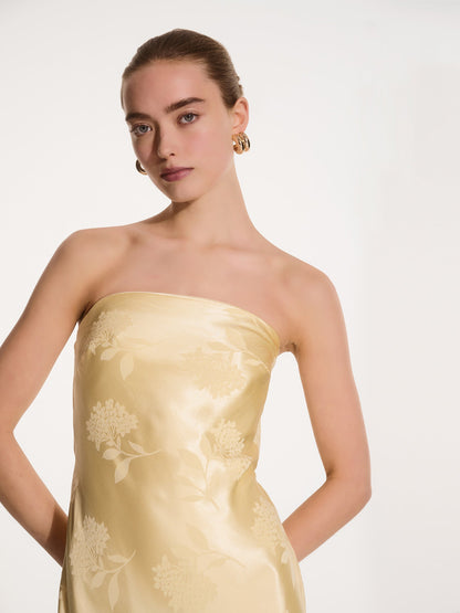 Amdra Maxi Dress in Vintage Yellow