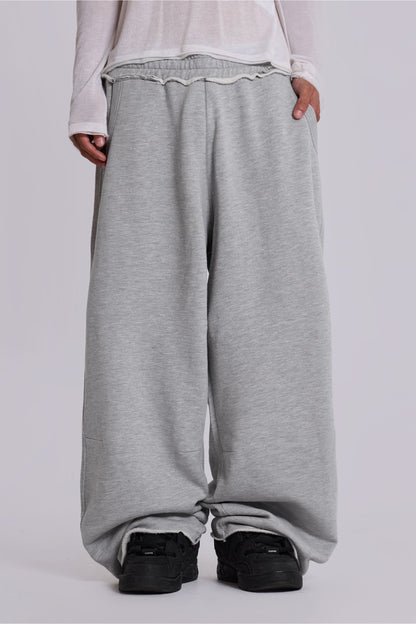 Grey Marl Baggy Monster Joggers