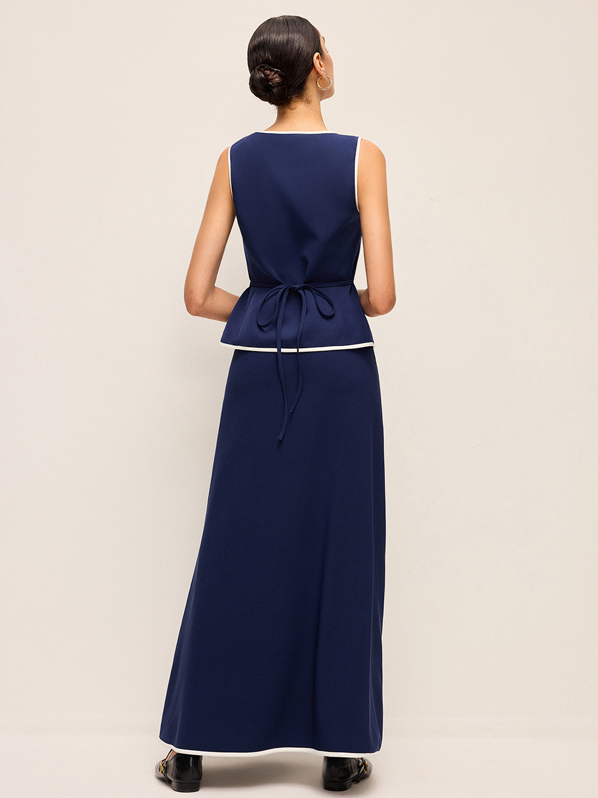 Mid-Waist Flared Skirt
