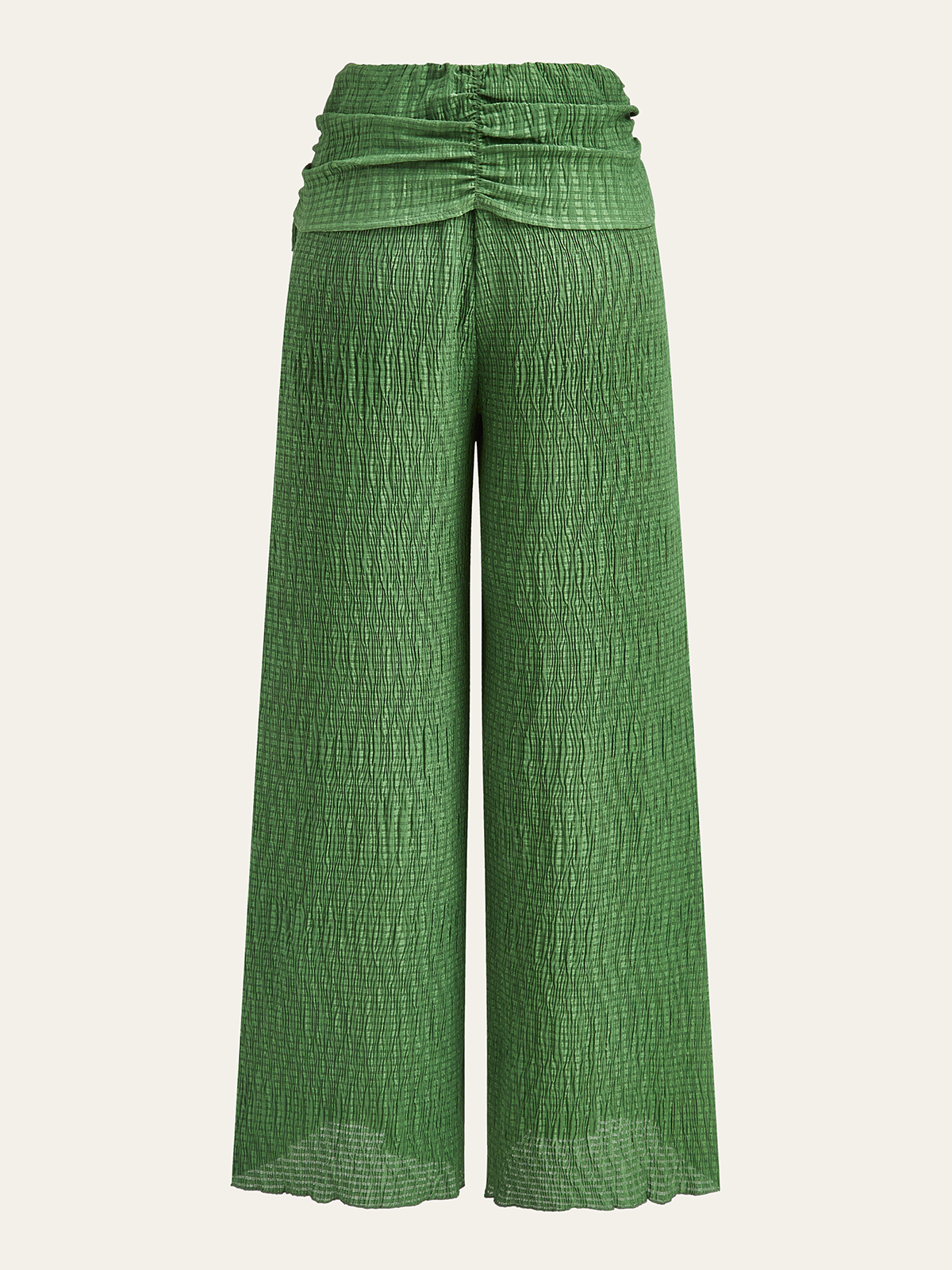 Wide-Leg Pants with Textured Pattern