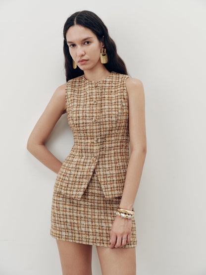 Tweed Mini Skirt