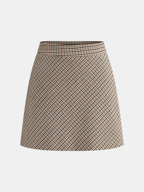 Checked Mini Skirt