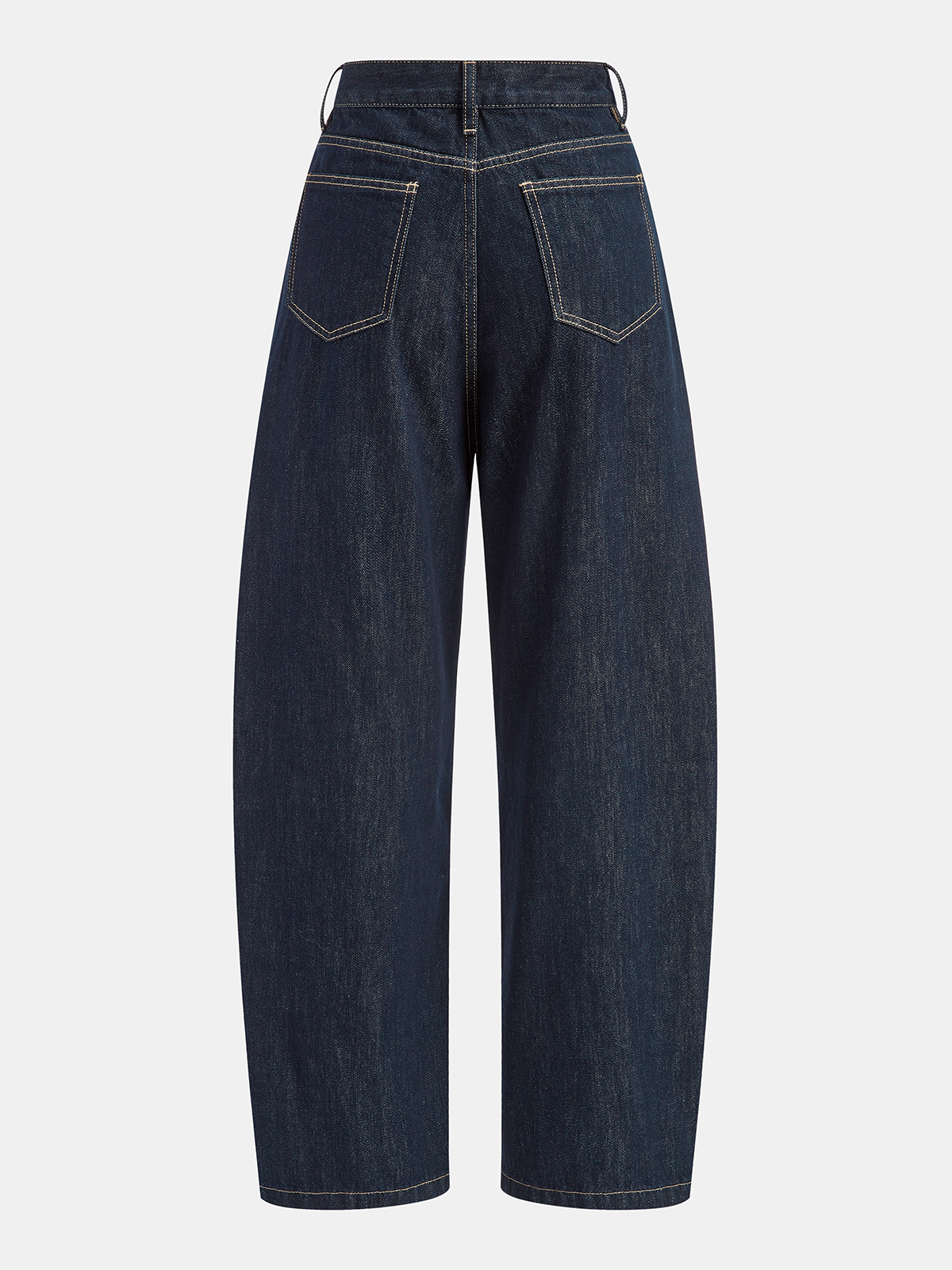 Mid-Waist Curved-Leg Jeans
