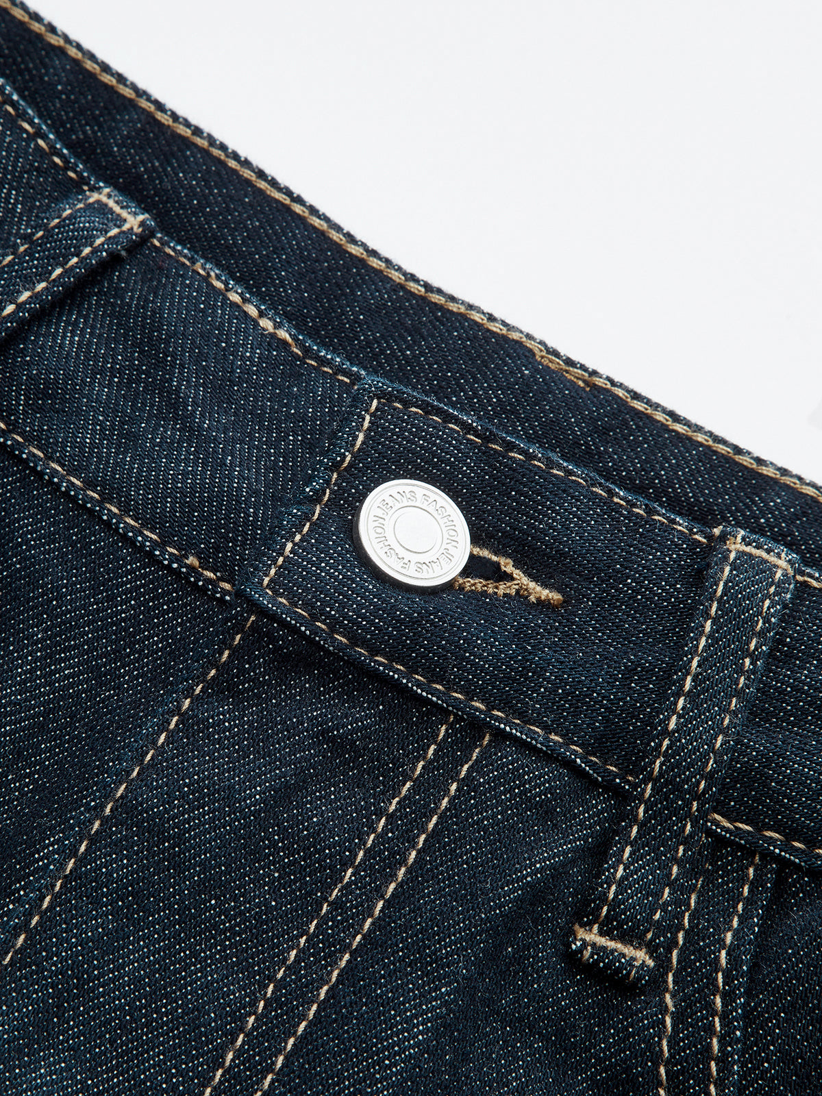 Mid-Waist Curved-Leg Jeans