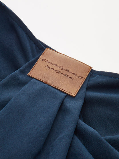 Asymmetric Ruffled Midi Skirt