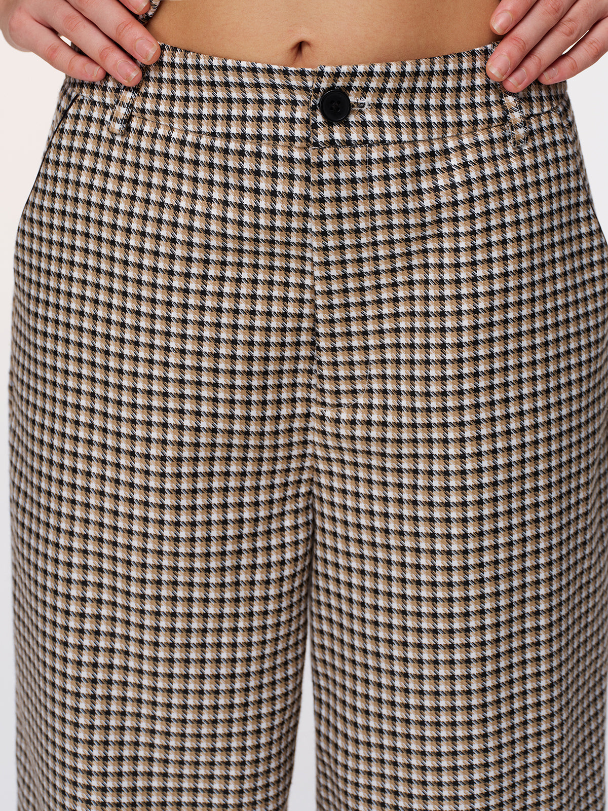 Plaid Vest & Wide Leg Pants Set