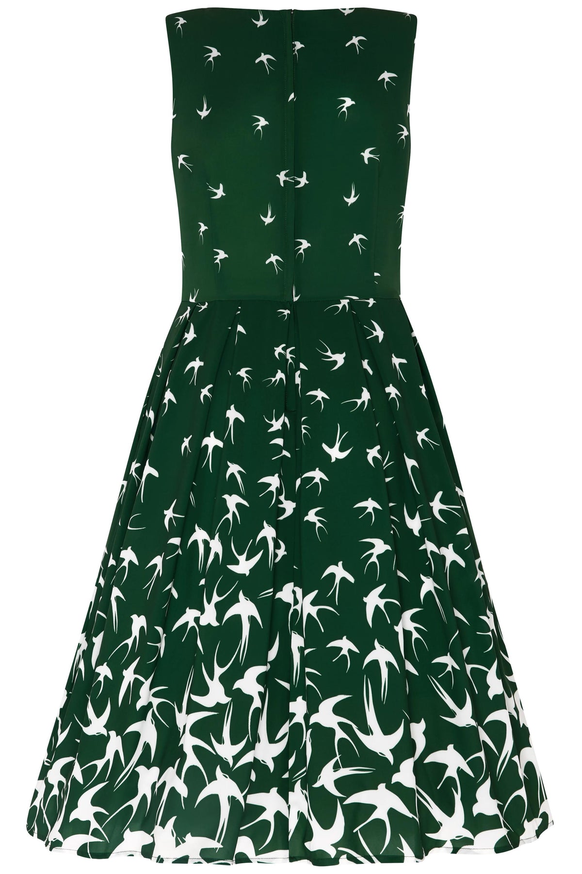 Annie Raising Bird Swing Dress in Green
