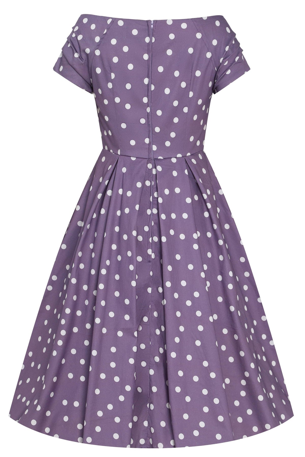 Lily Polka Dot Off Shoulder Midi Dress