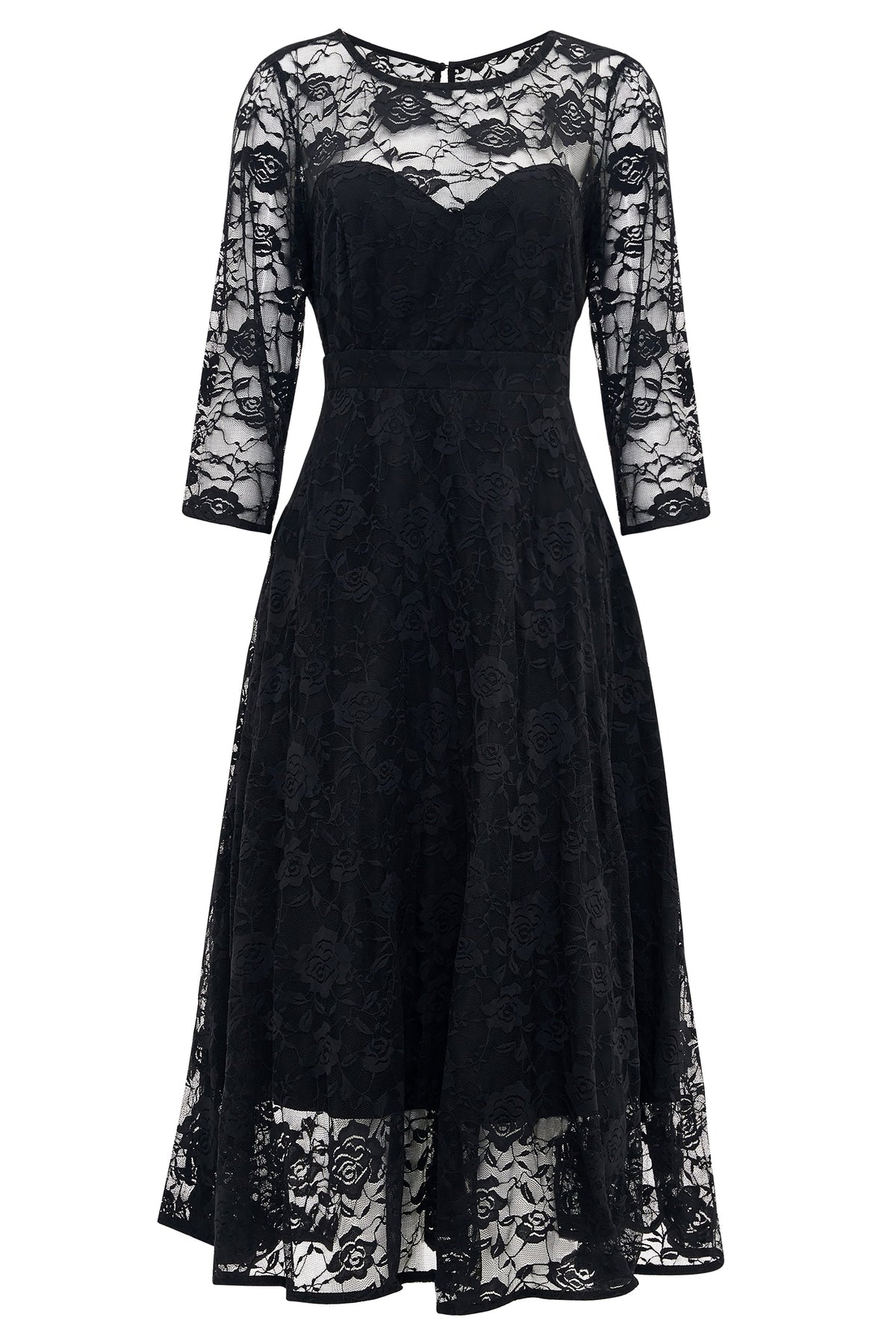 Madeline Black Formal Lace Dress