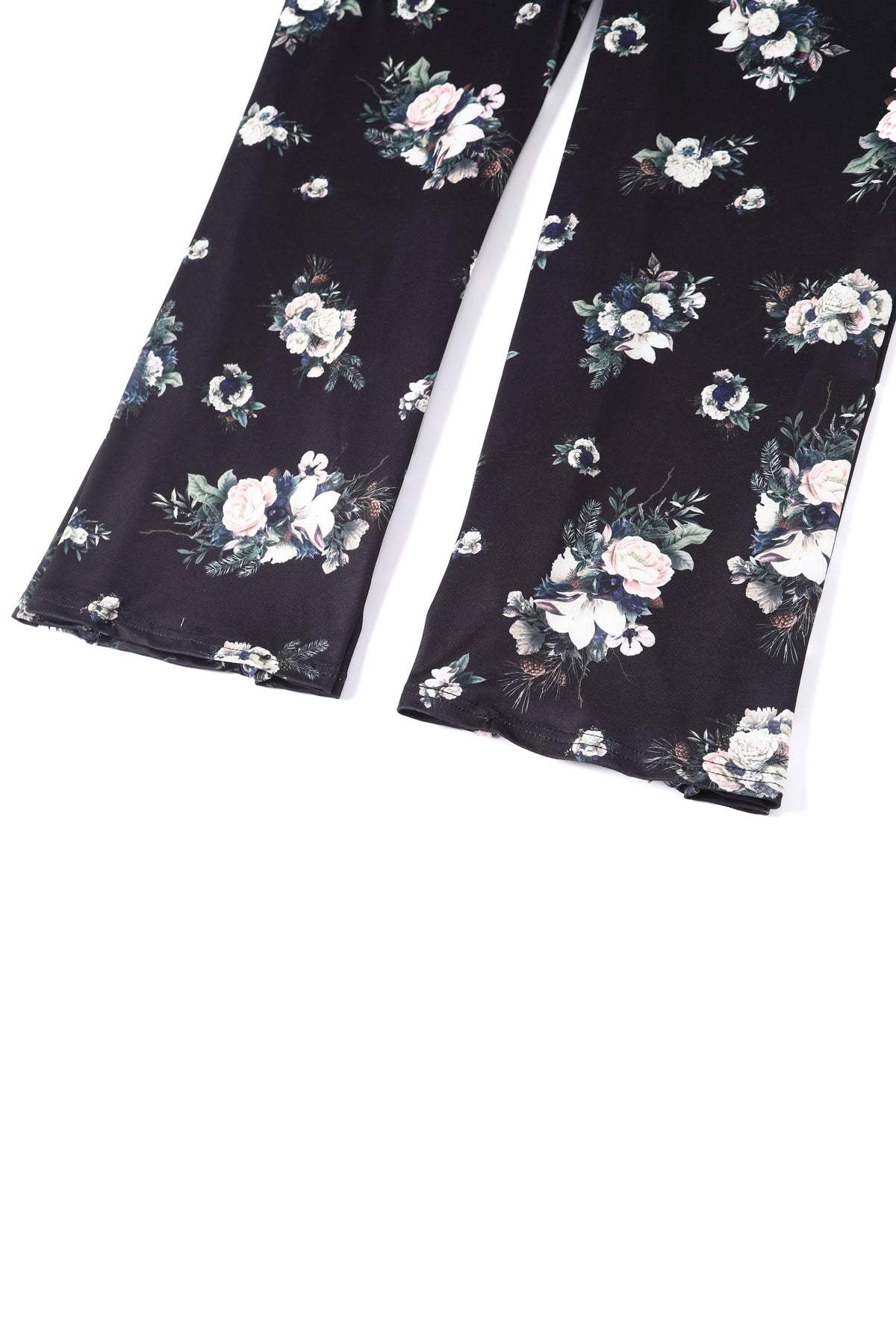 Esther Black Rose Butterfly Sleeved Jumpsuit